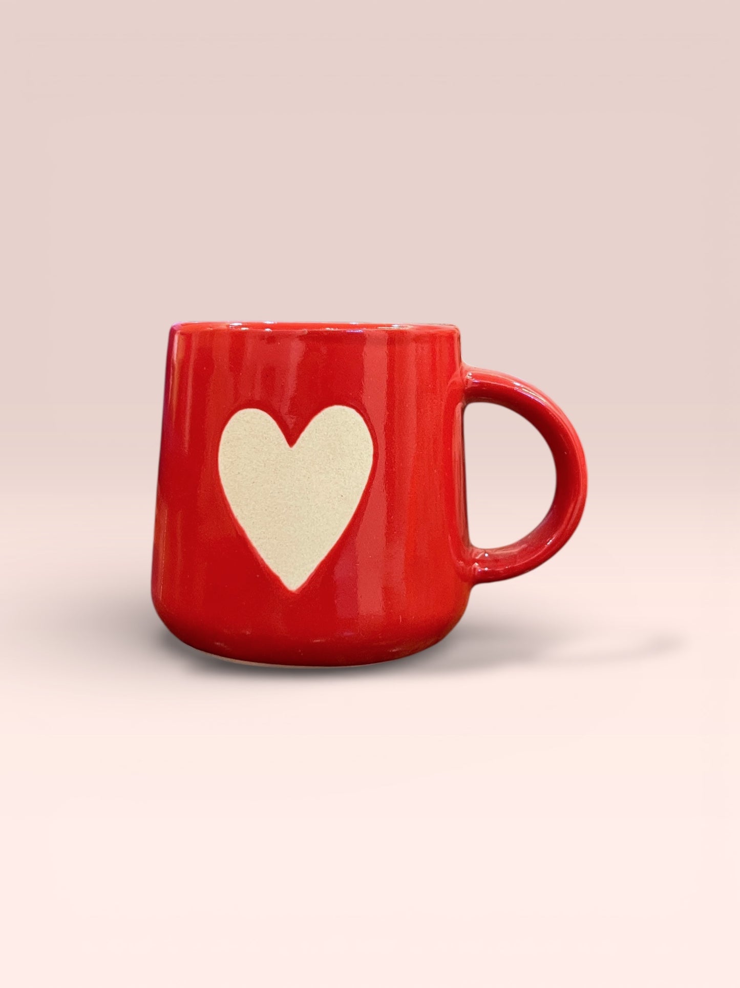 Red Heart Mug & Saucer (Pack of 1)