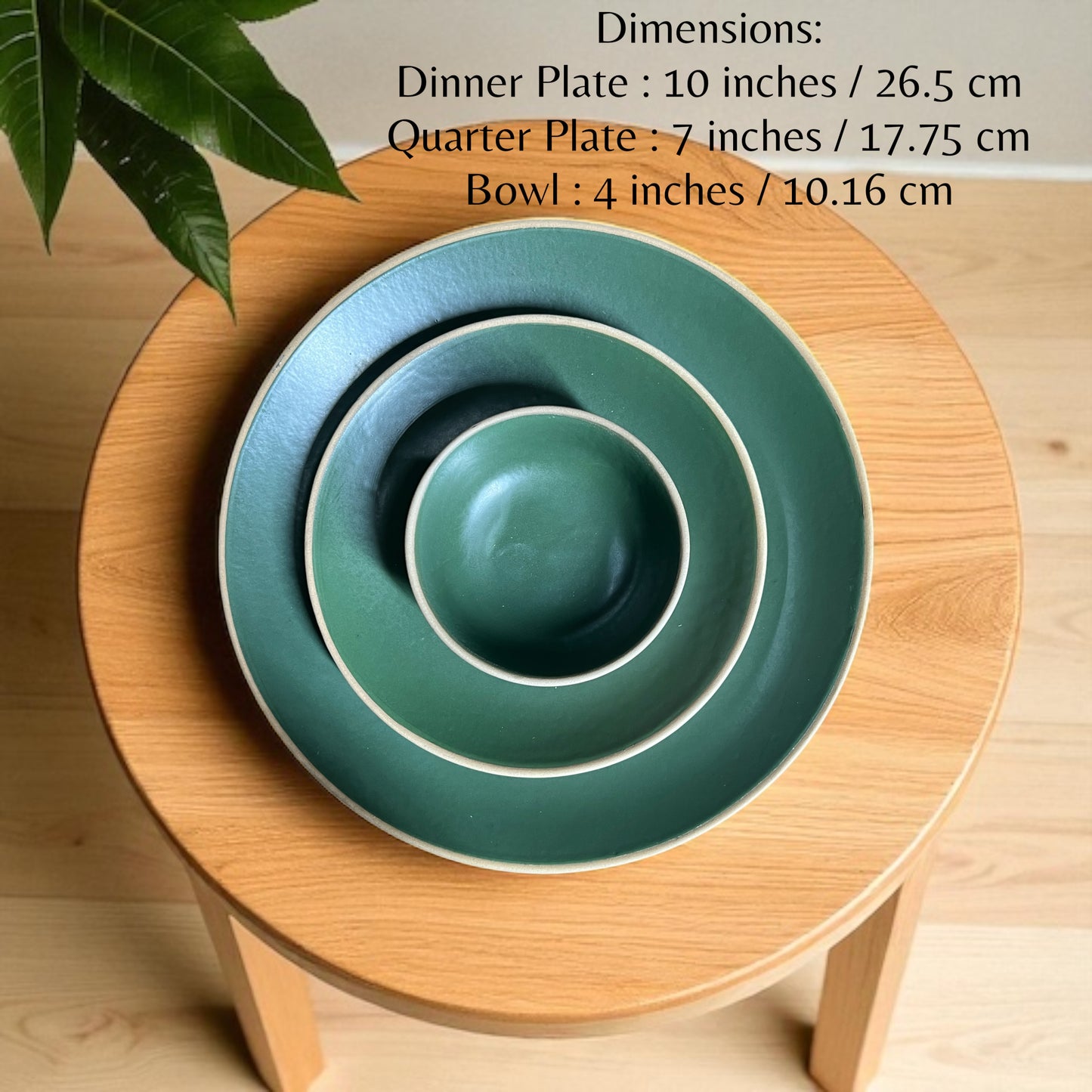 Earthy Green Dinner set (18pcs)