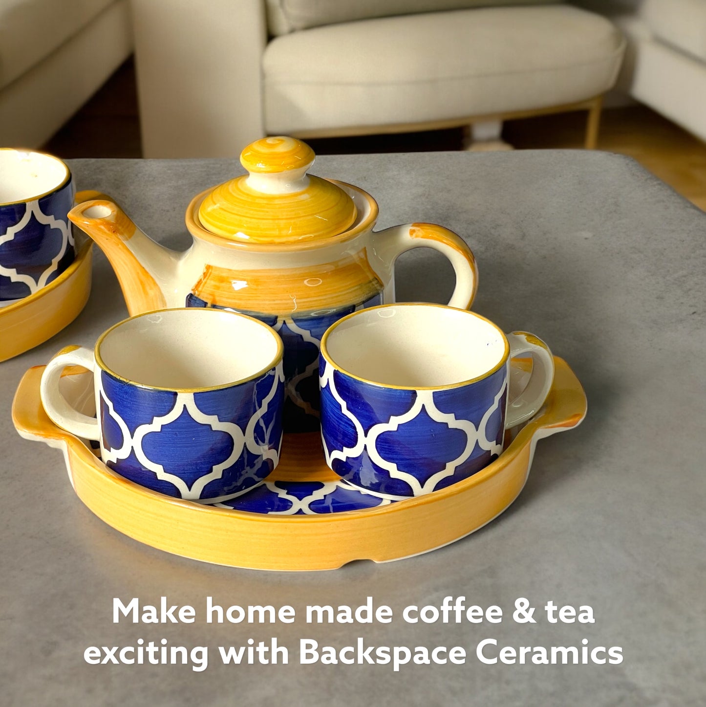 Two Moroccan Teapot Set