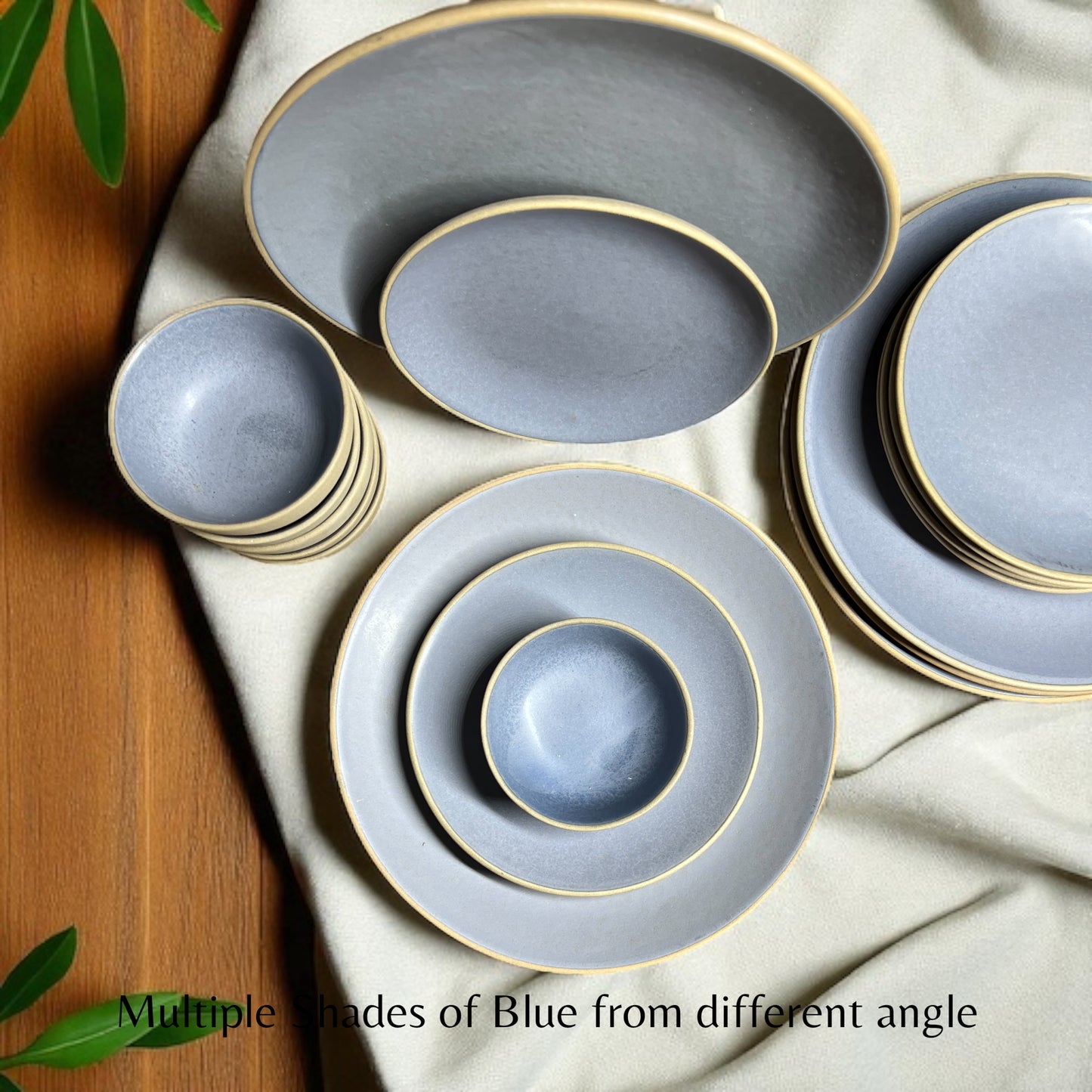Earthy Blue Dinner set (18pcs)