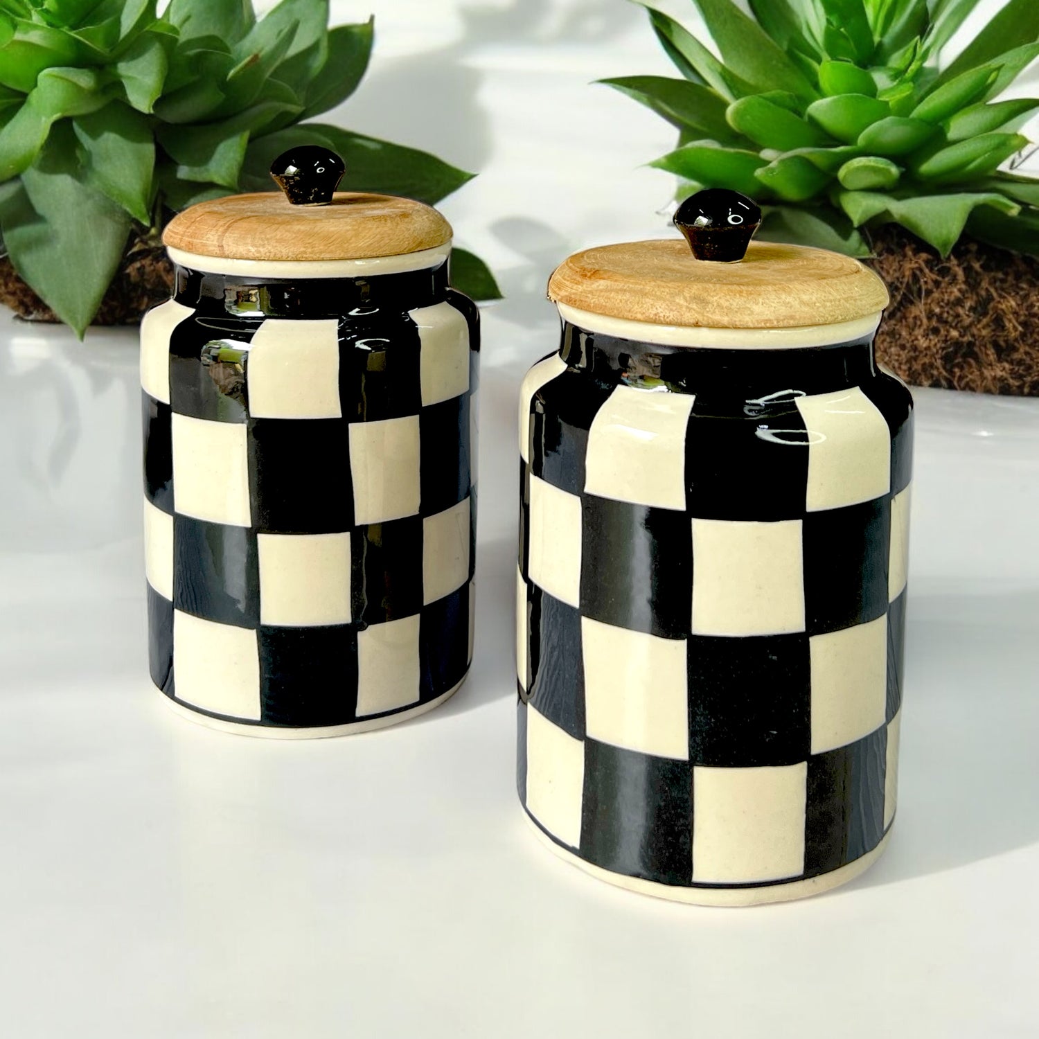 Air Tight Jars Set of 2