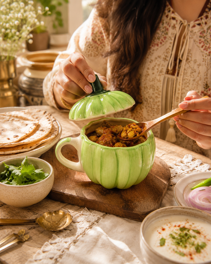 Green Pumpkin Pickle Jar