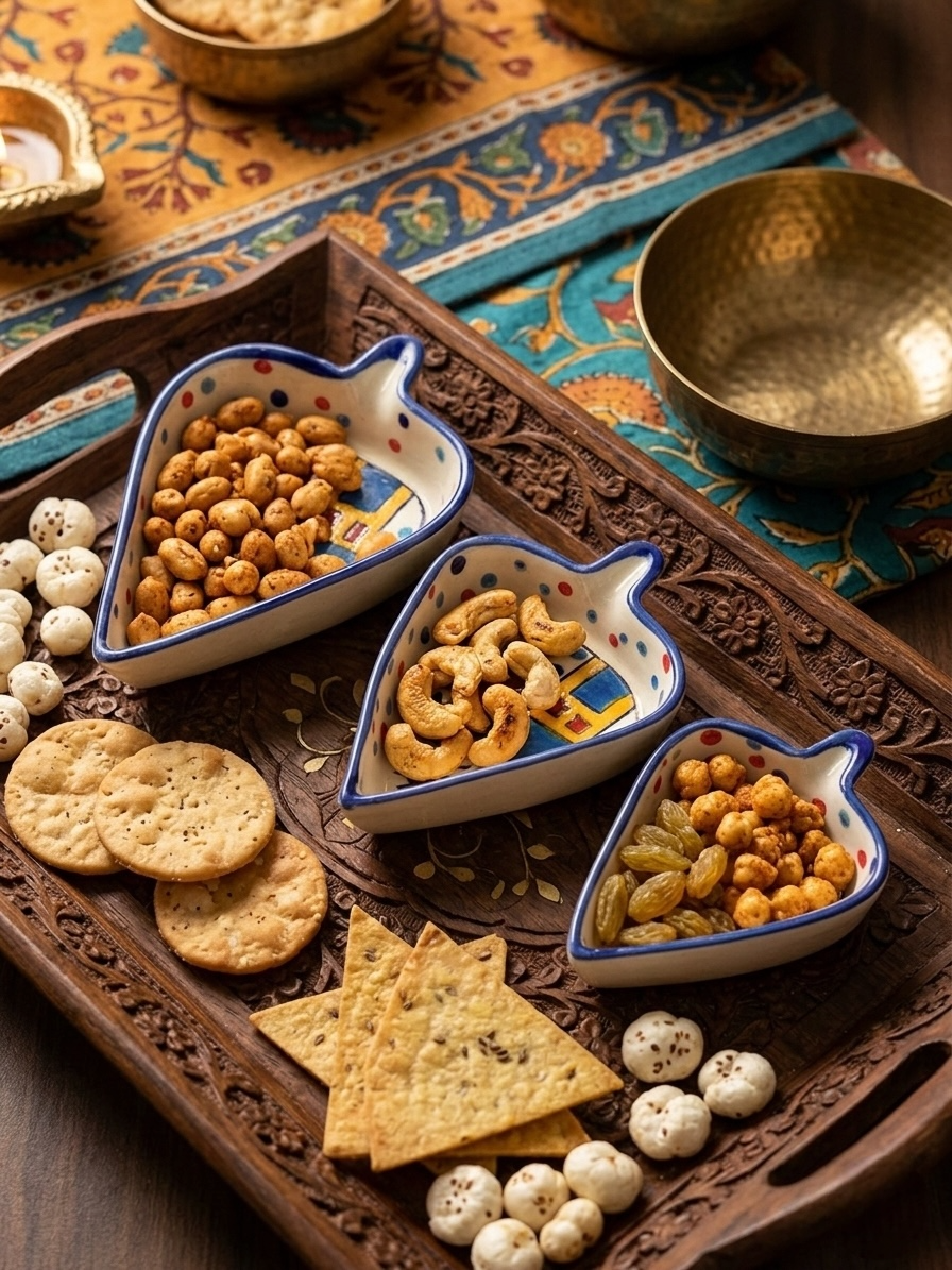 Hut Condiments and Snacks Trays (Set of 3)