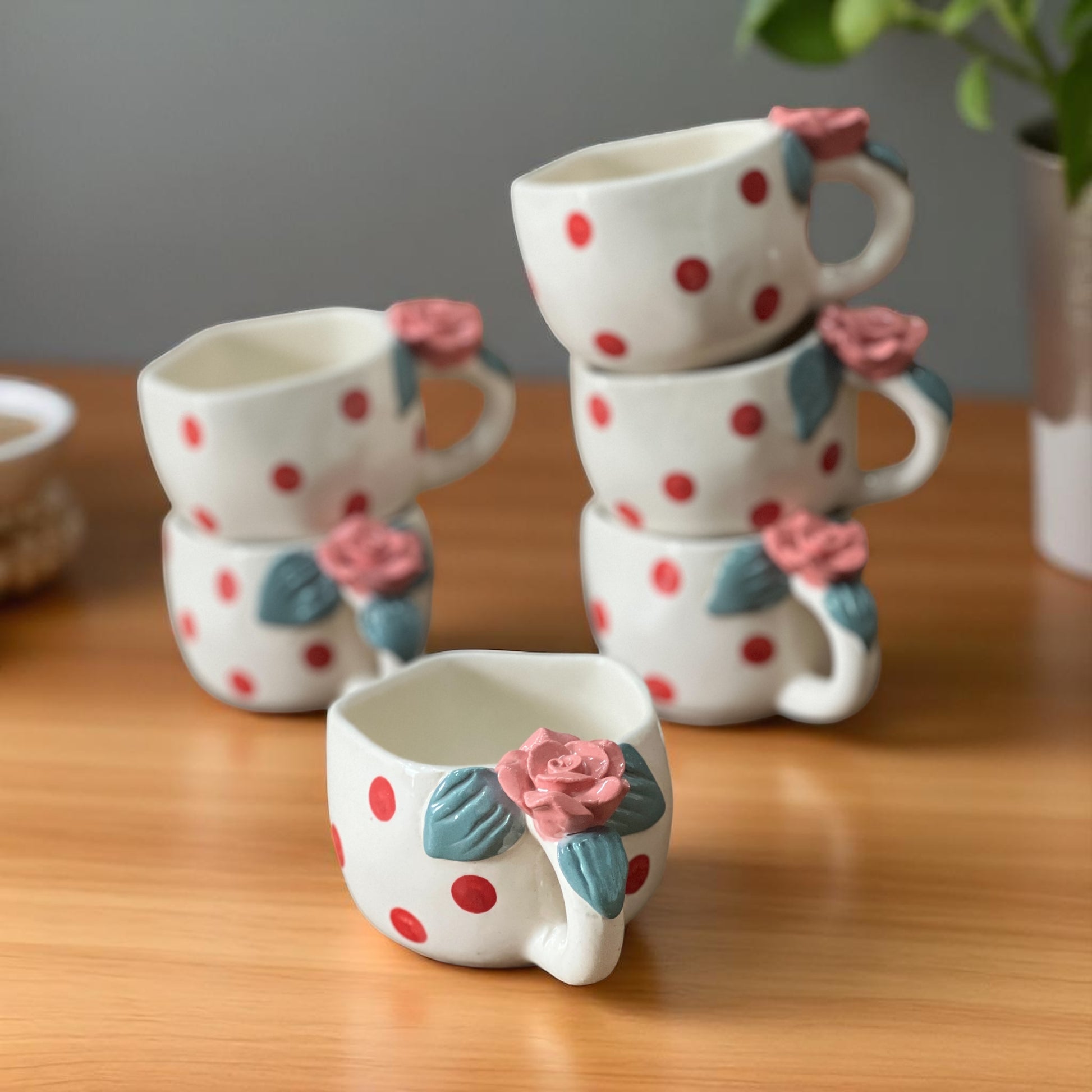 Rose given twice Set of 6