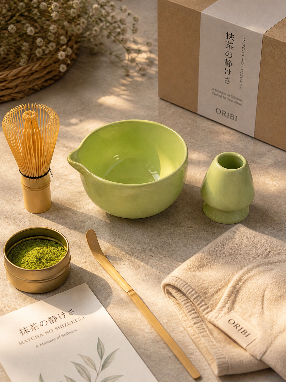 Green Matcha Bowl Set