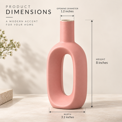 Hollow Pink Vase