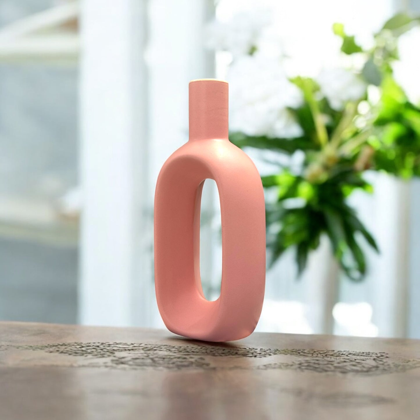 Hollow Pink Vase