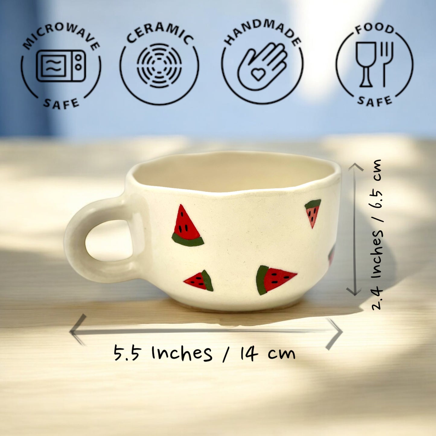Cappuccino Mug Watermelon