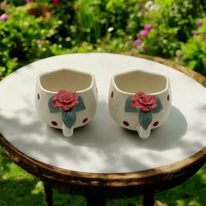 Rose given twice Set of 6