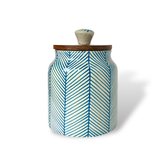 Blue Lines Jar (Set of 1)