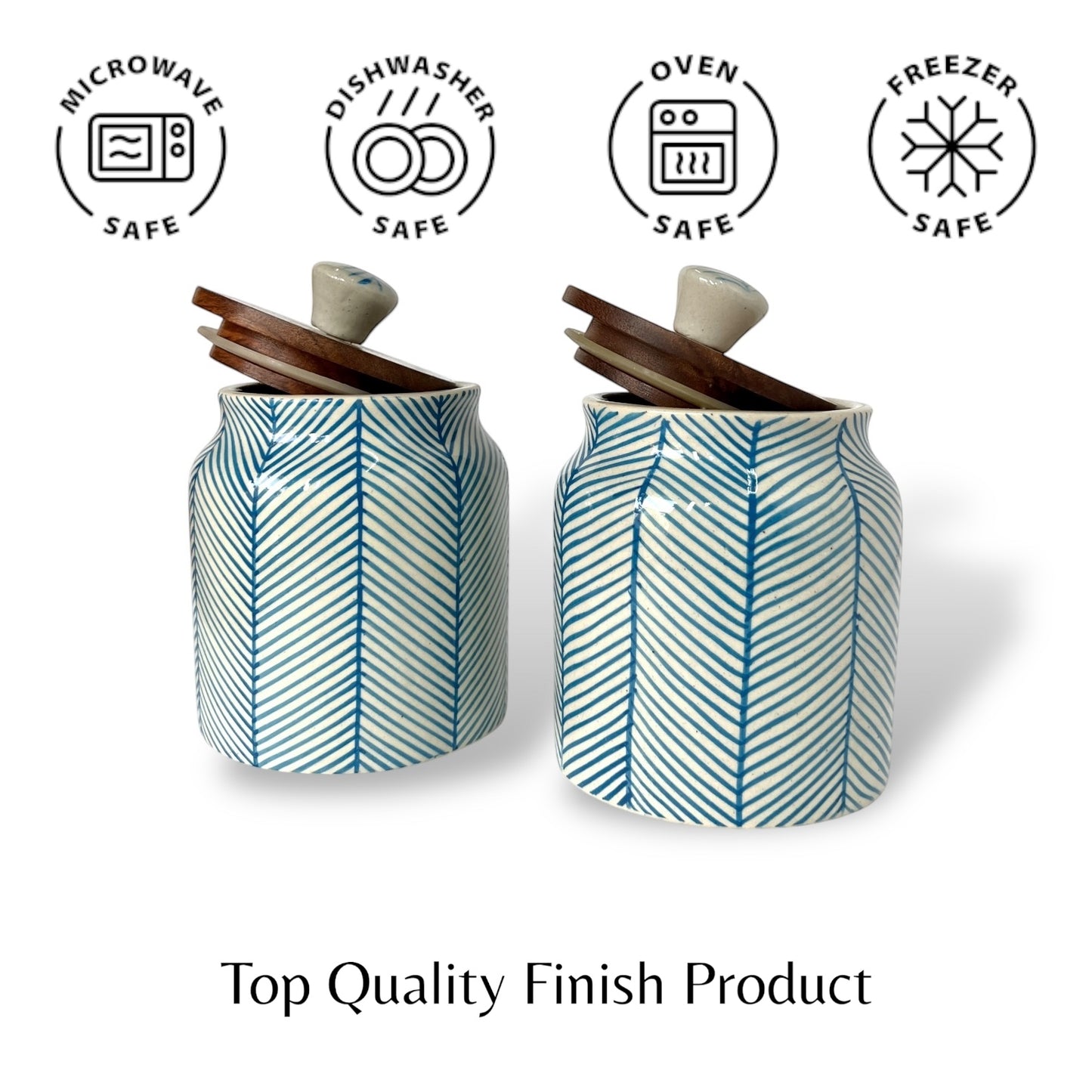 Blue Lines Jar (Set of 1)