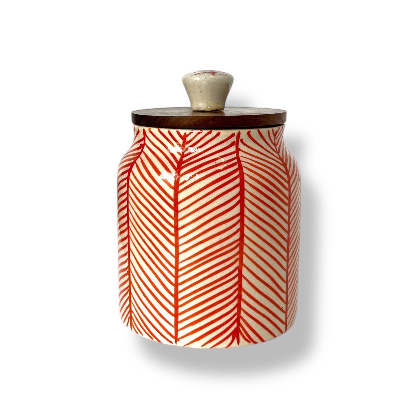 Red Lines Jar (Set of 1)