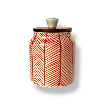 Red Lines Jar (Set of 1)