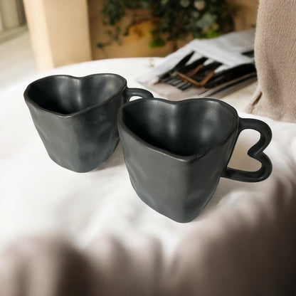 Black Hearts Coffee Mugs