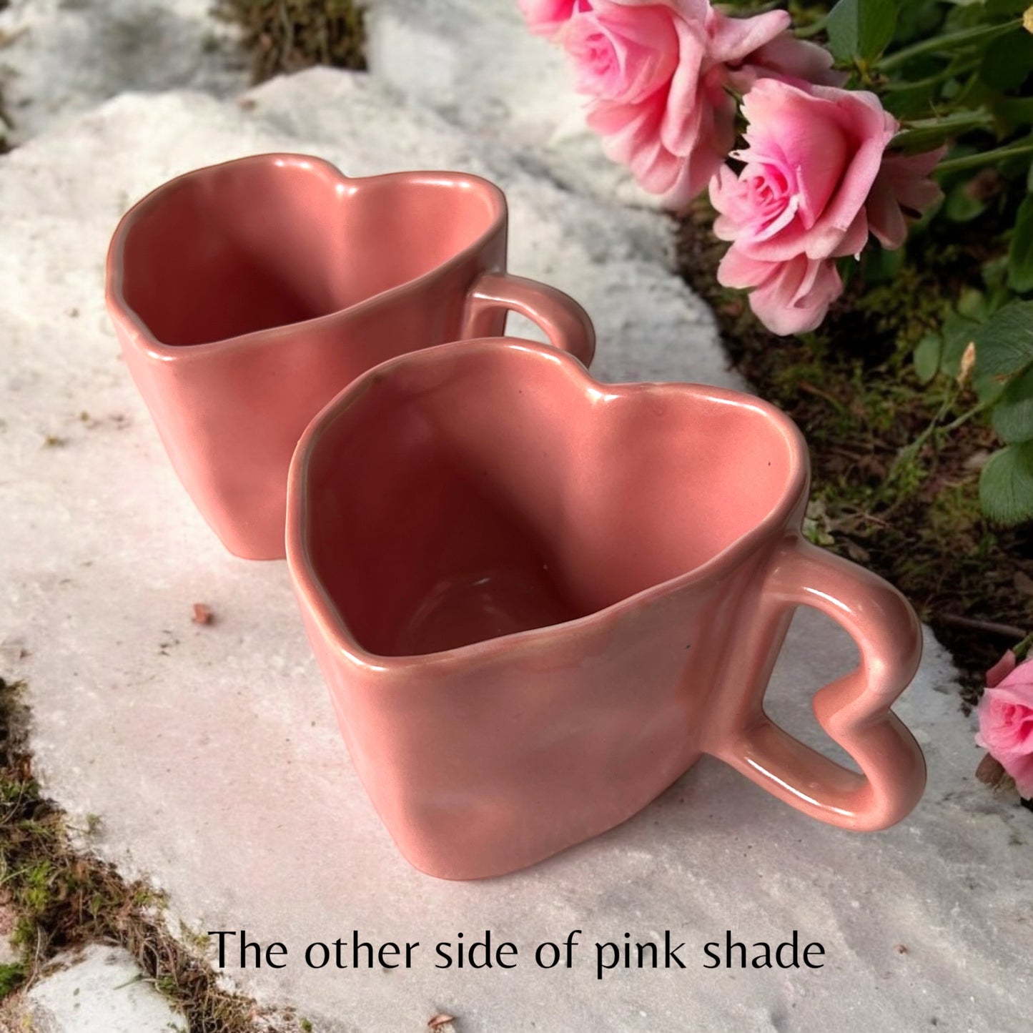 Blush Pink Hearts Coffee Mugs