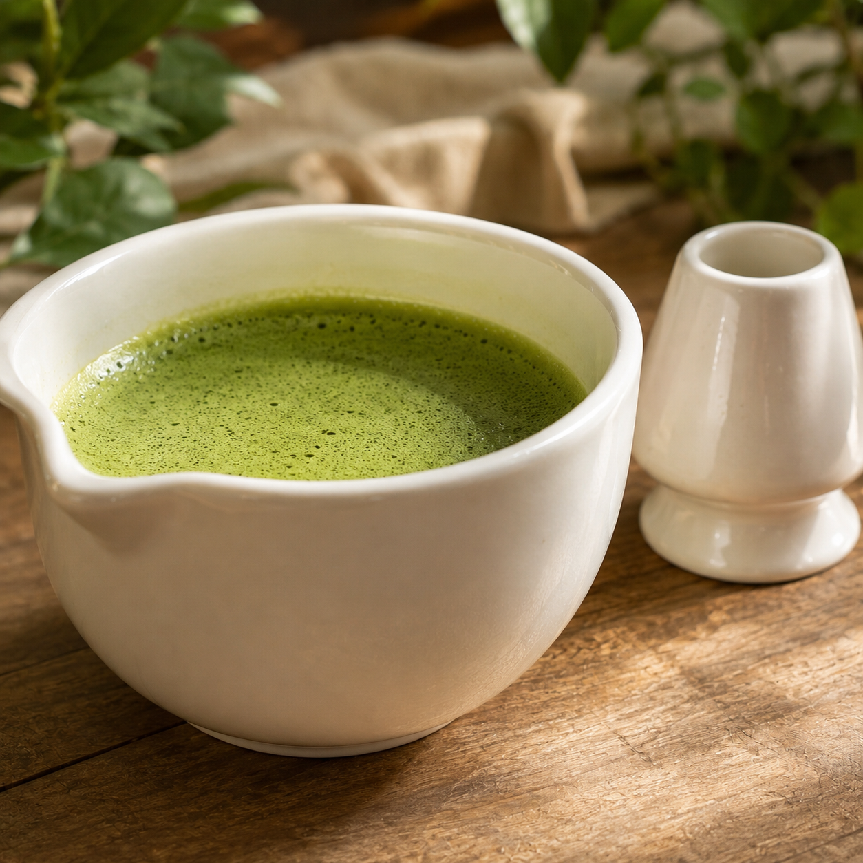White Matcha Indian Bowl Set