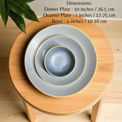 Earthy Blue Dinner set (18pcs)