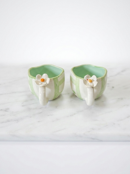 Green Check Mugs
