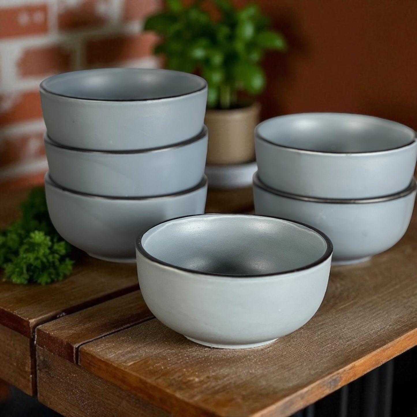 Great Grey Bowls Set of 6