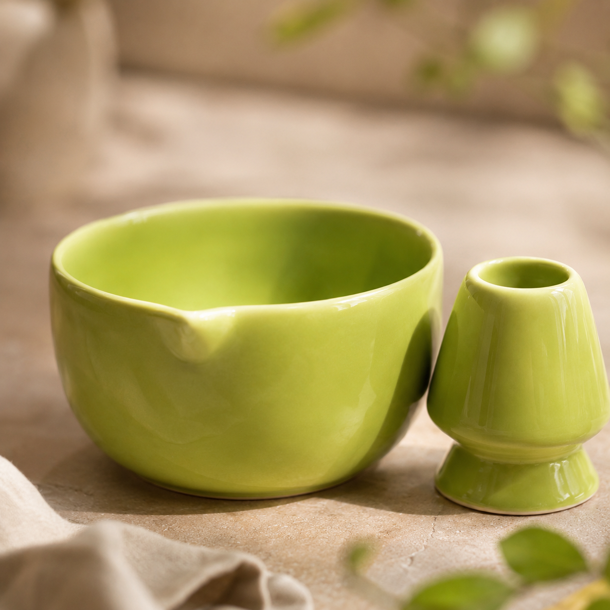 Green Matcha Bowl Set