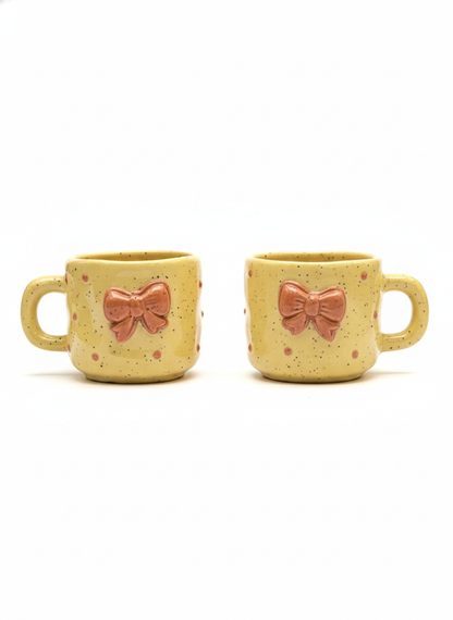 The Ribbon Mug Beige
