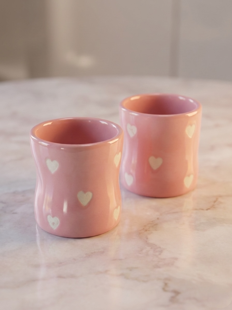 Cupid’s Pink Coffee Mugs (Pack of 2)