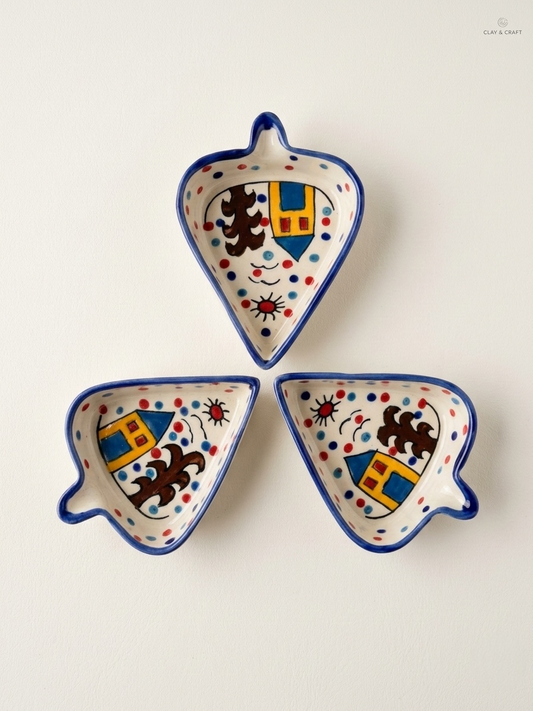 Hut Condiments and Snacks Trays (Set of 3)