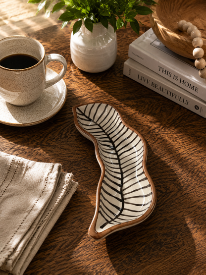 Black Lines Artisan Tray