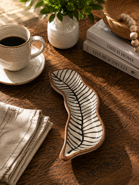 Black Lines Artisan Tray