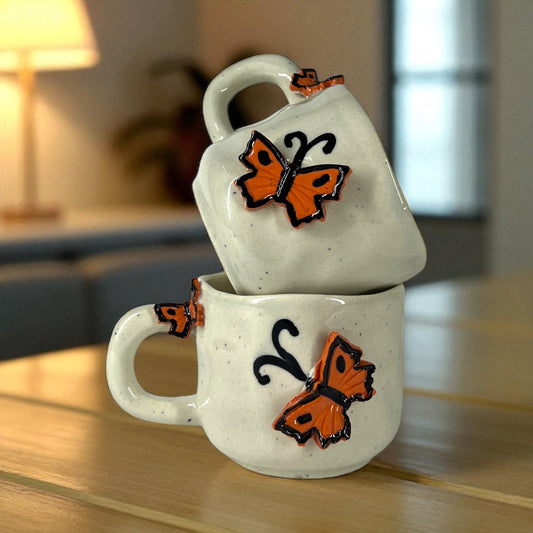 Butterfly Mug Set of 2