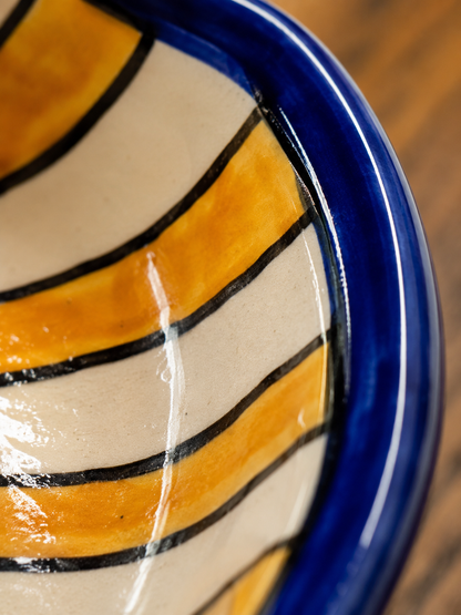 Yellow Lines Artisan Tray
