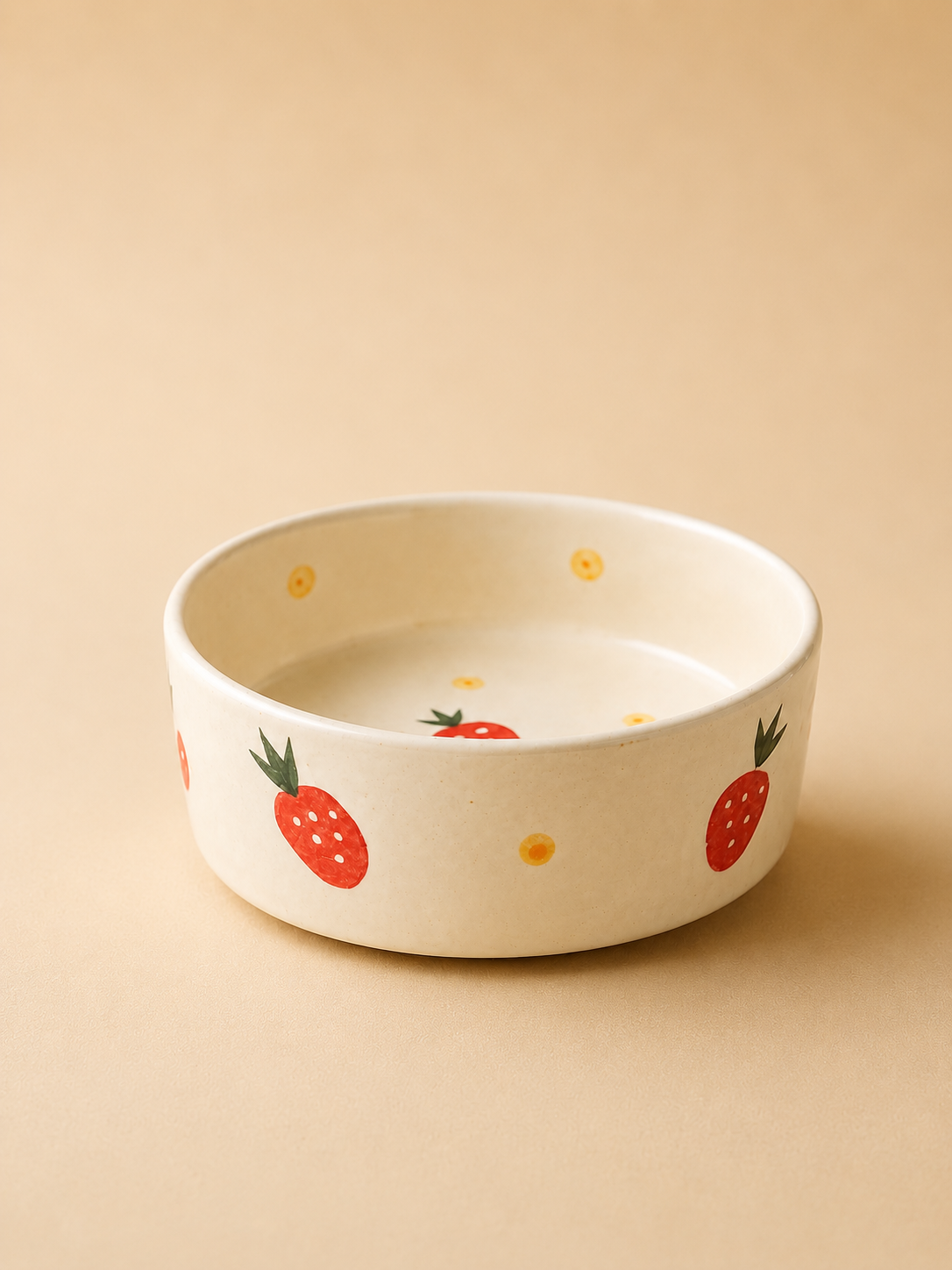 Strawberry Flat Snack Bowl
