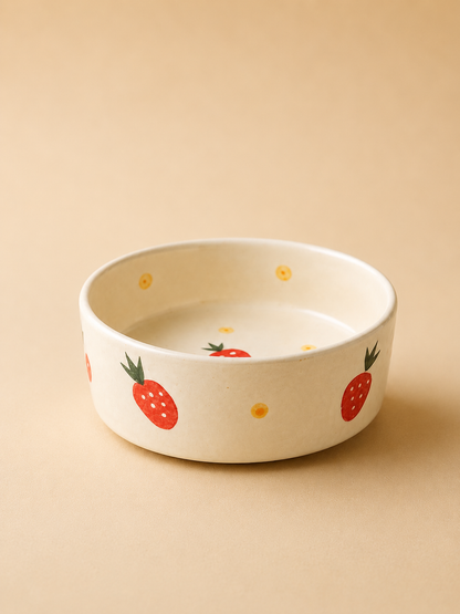 Strawberry Flat Snack Bowl