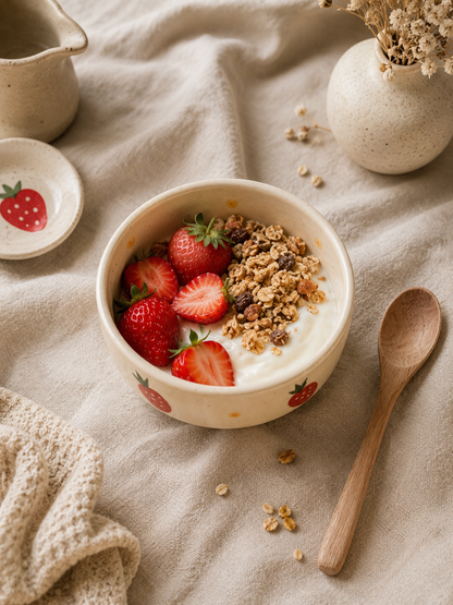 Strawberry Flat Snack Bowl