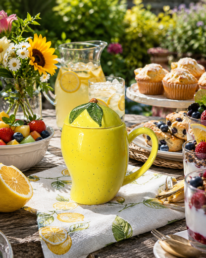 Mango Moon Mug with Lid & Straw