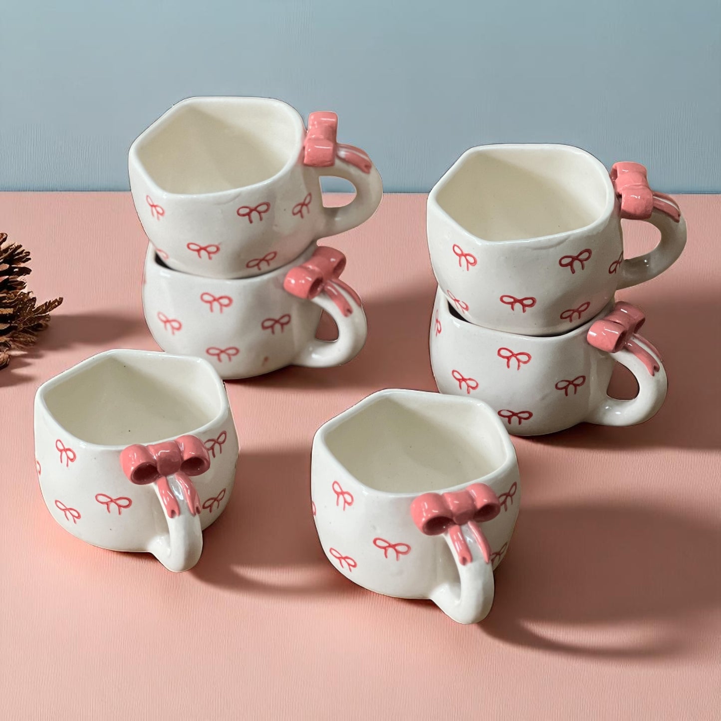 Bow Down Mugs Set of 6