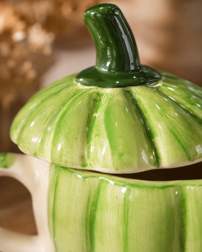 Green Pumpkin Pickle Jar