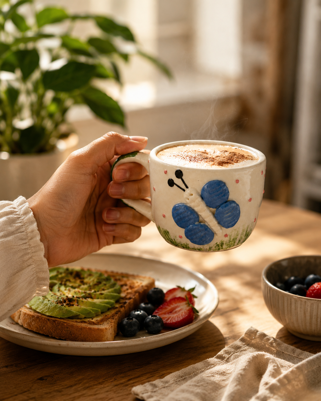 Blue Butterfly Mug