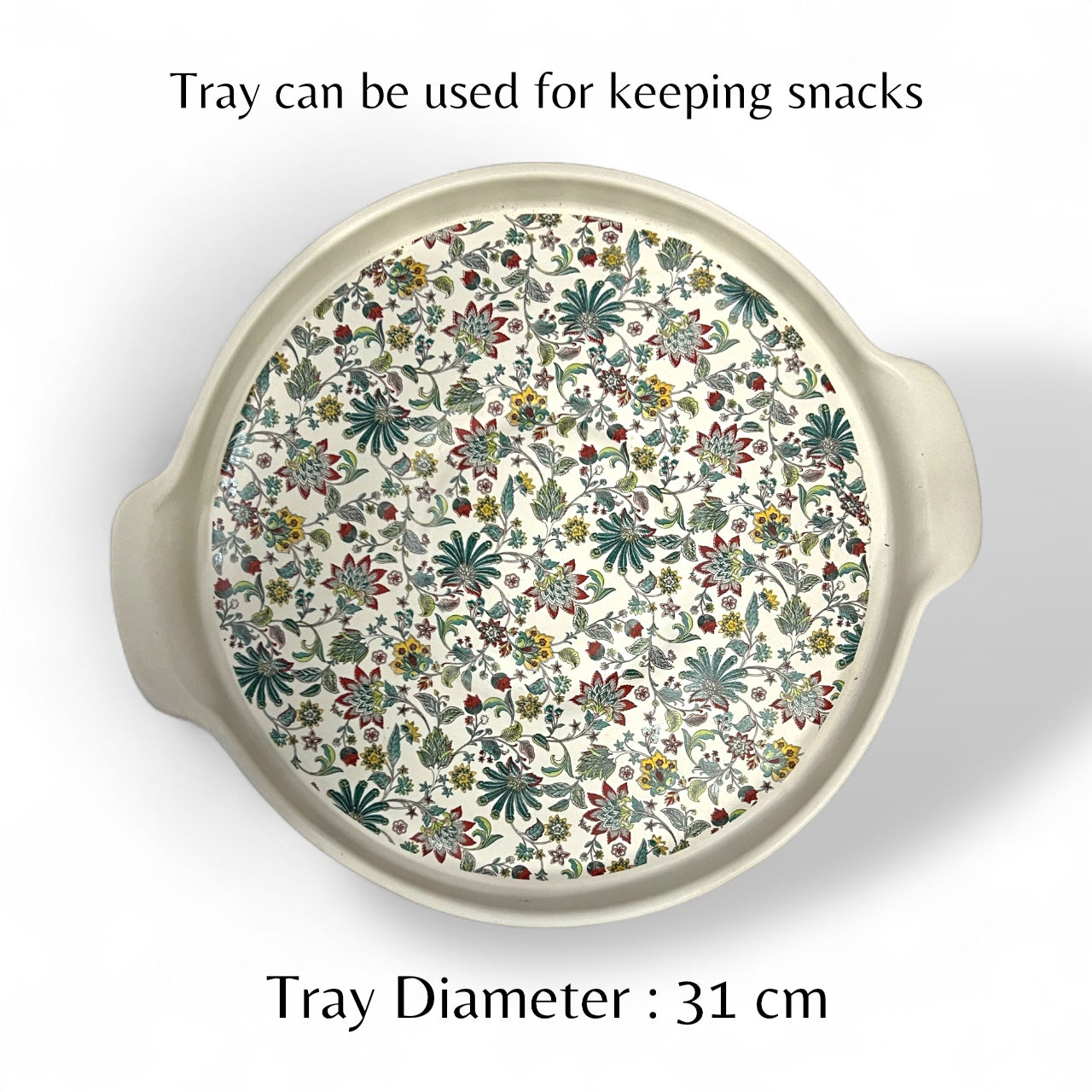 White Floral Four Cup Teapot Set