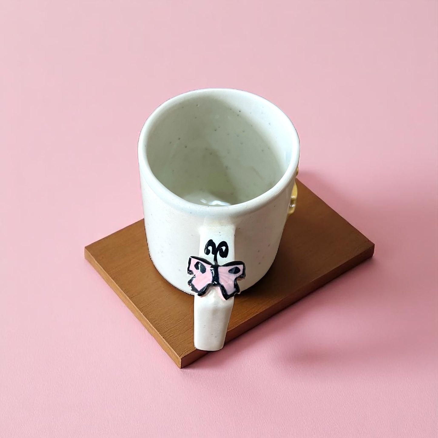 Butterfly on the Floral Mug