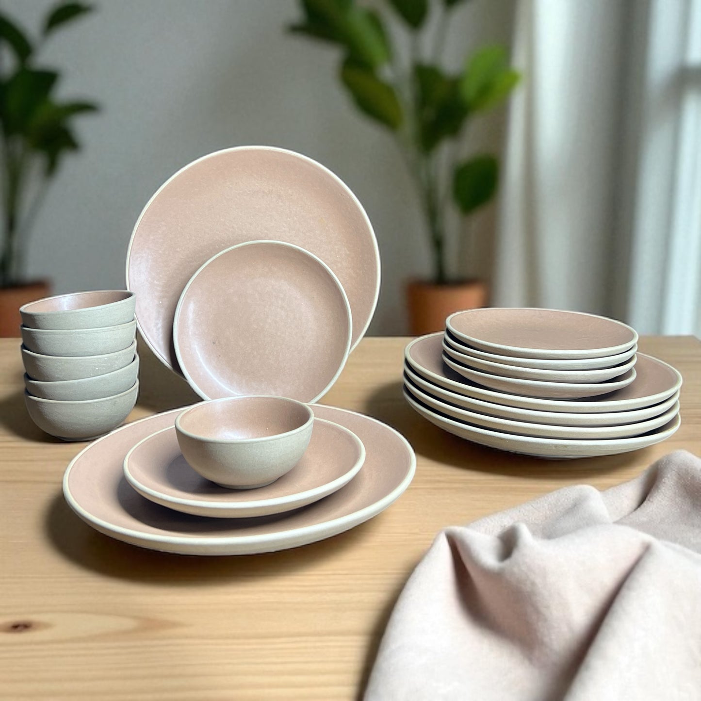 Earthy Brown Dinner set (18pcs)