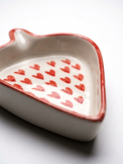 Hearts Condiments and Snacks Trays (Set of 3)