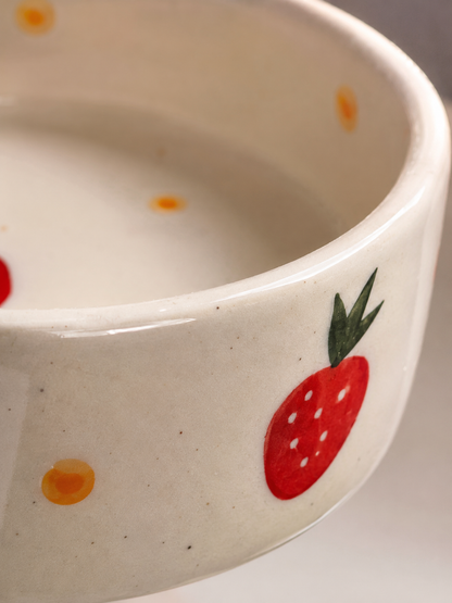 Strawberry Flat Snack Bowl