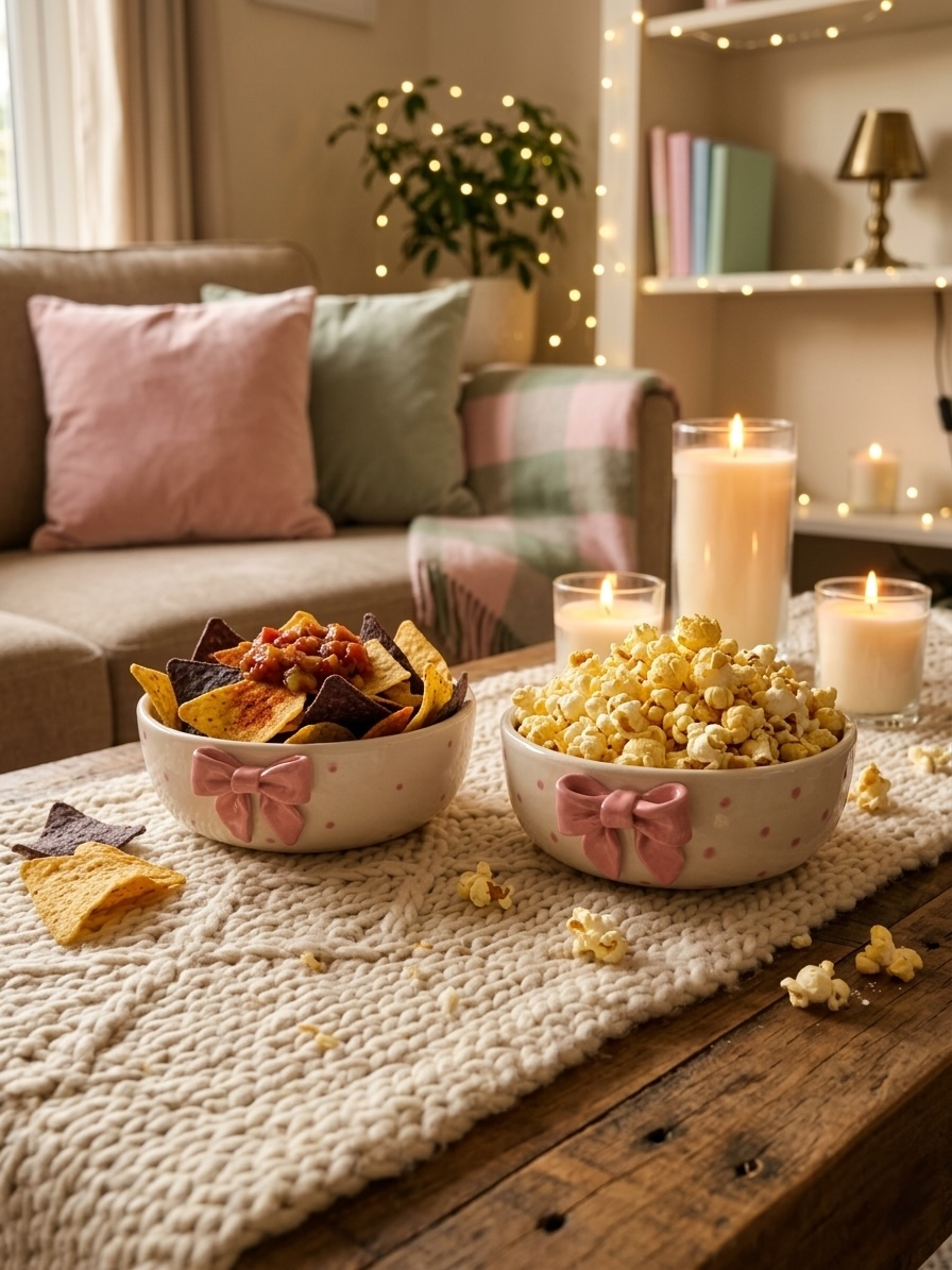 Pink Bow Bowls (Pack of 2)