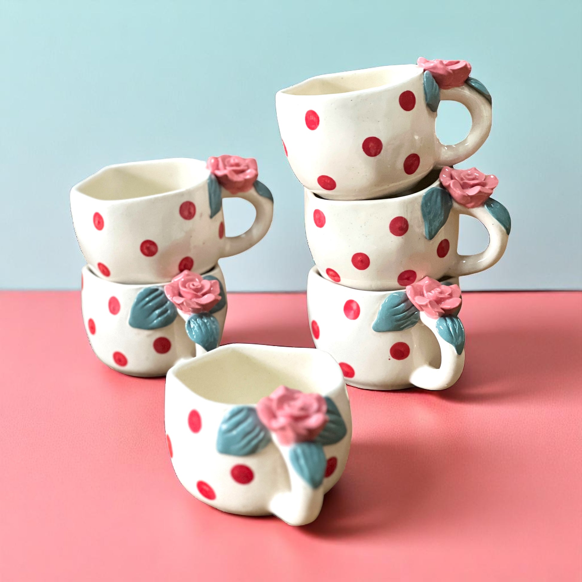 Rose given twice Set of 6