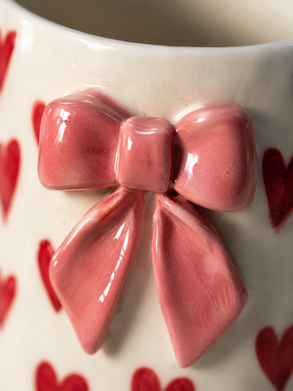 Pink Bow Love Mug