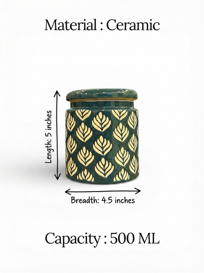 Green Design Jars Pack of 2