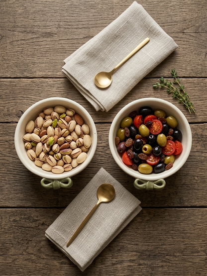 Green Bow Bowls (Pack of 2)
