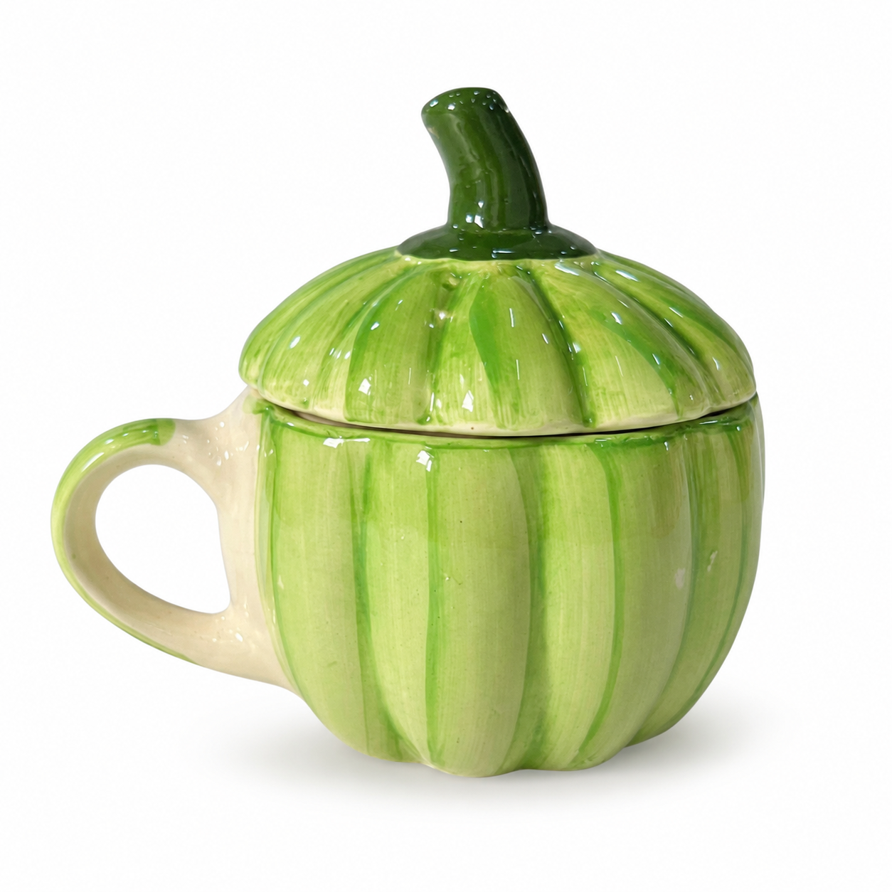 Green Pumpkin Pickle Jar