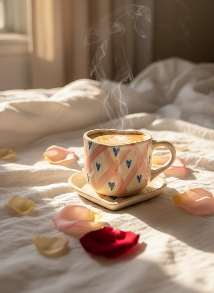 Big WholeHeart Mug Saucer